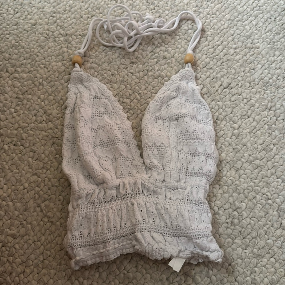 white beach shirt